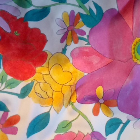 Bogner Fire+Ice LoveShackFancy. Quarter Zip SKI/Snowboard Base Layer. Floral. - Picture 7 of 7